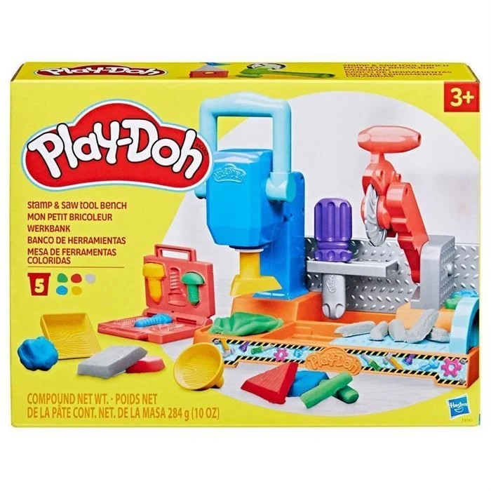 PLAY DOH STAMP SAW TOOL BENCH DAM image