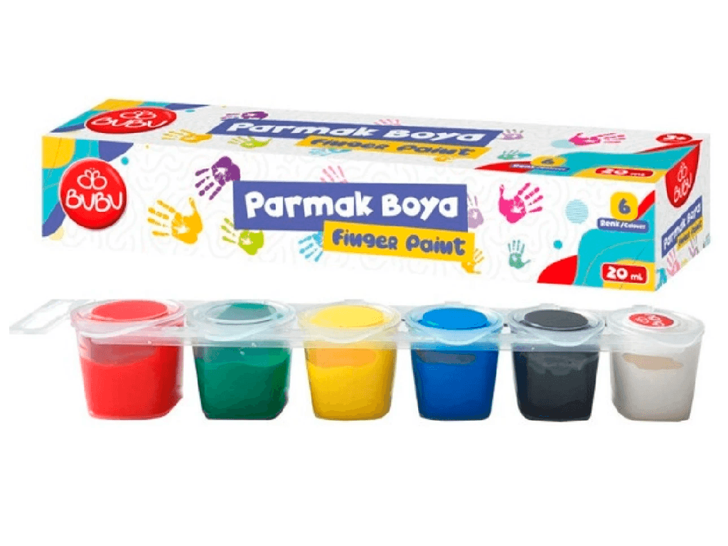 Bubu Parmak Boyası 6 Renk 20 Ml