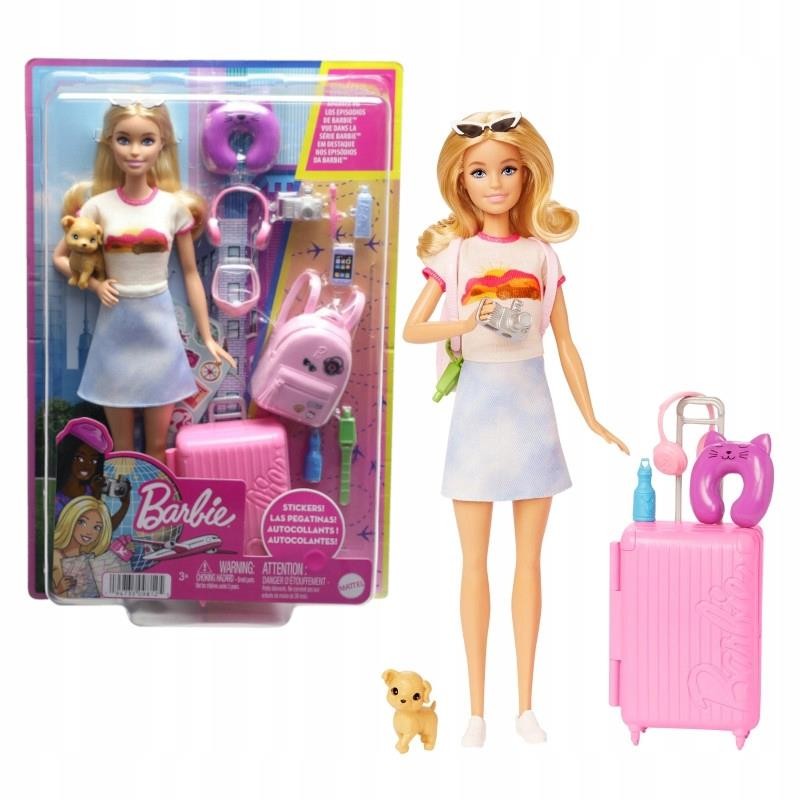 Barbie Seyahatte Bebeği ve Aksesuarları  image