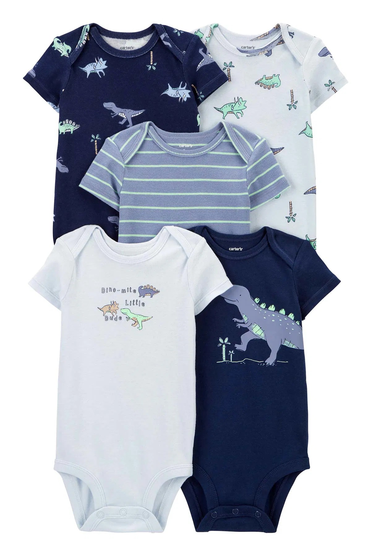 Erkek Bebek Kısa Kollu Body 5'li Paket main variant image