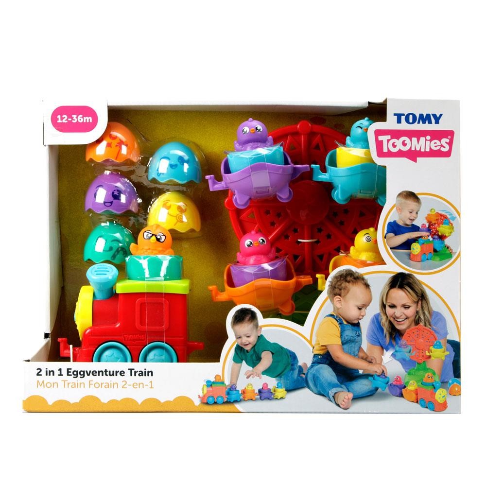 Toomies 2in1 Saklambaçlı Yumurtalar Tren ve Dönme Dolap Oyun Seti image