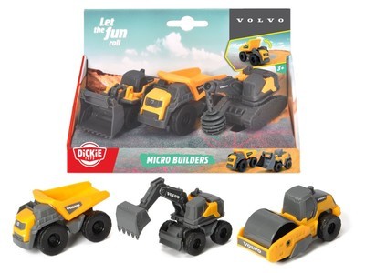 Dickie Volvo Micro Work Vehicles, 3 pcs. image
