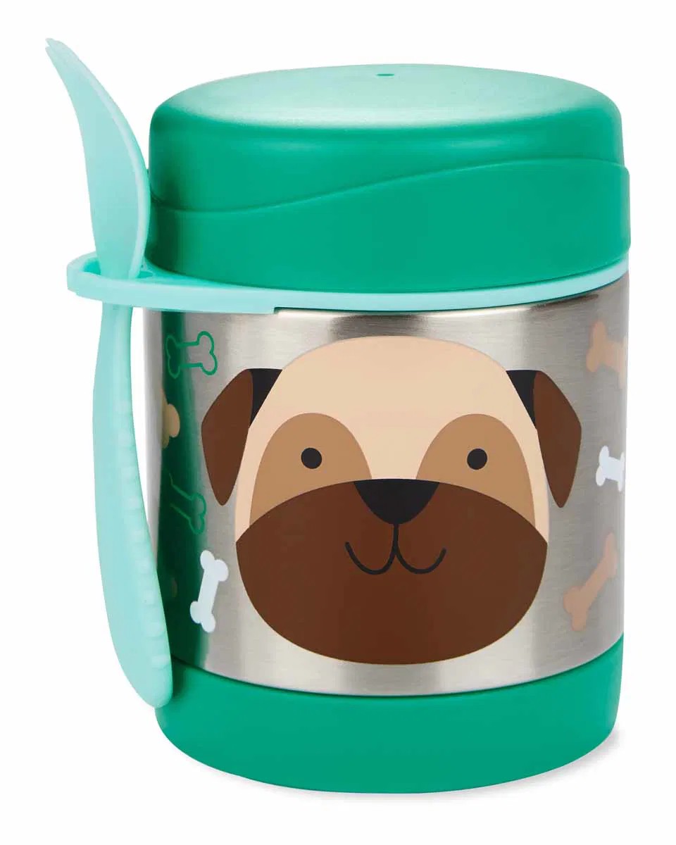 Skip Hop Paslanmaz Çelik Mama Saklama Termosu Seti - Köpek image