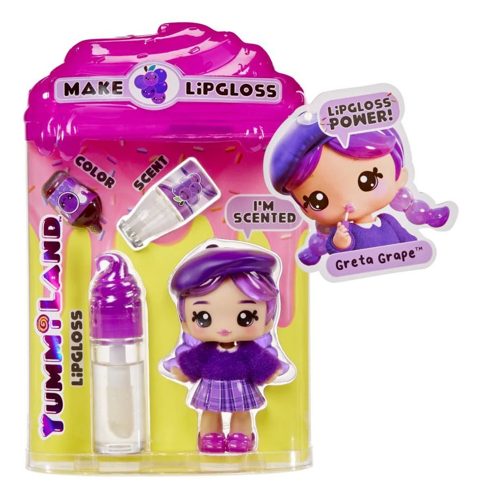 Yummiland Mini Bebek ve Dudak Parlatıcısı Seti - Greta Grape image