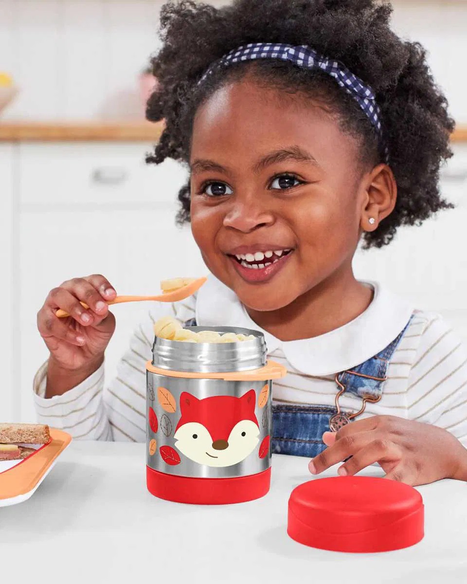 Skip Hop Paslanmaz Çelik Mama Saklama Termosu Seti - Tilki