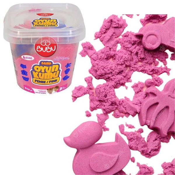 BUBU KİNETİK KUM 500 GR PEMBE image