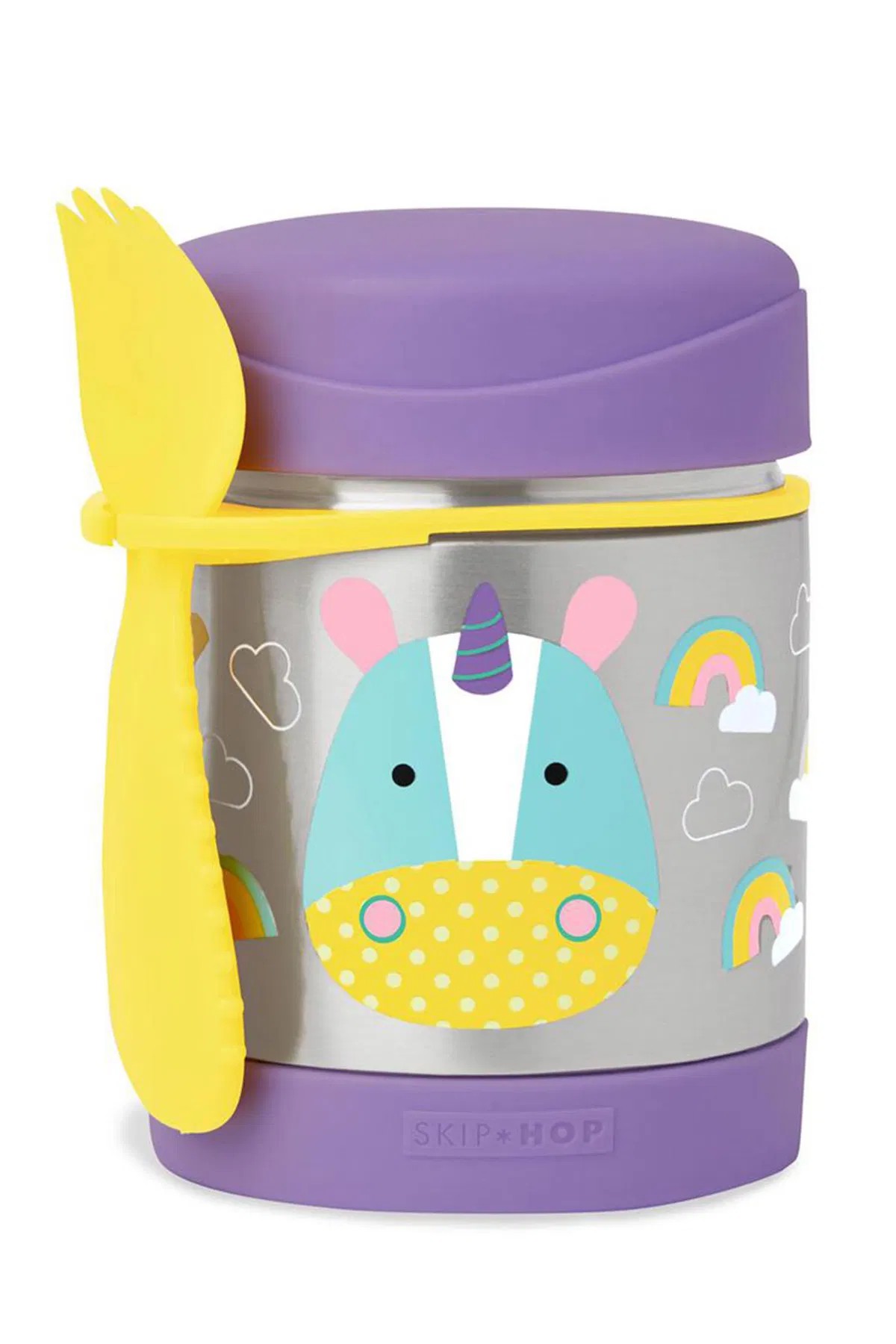 Skip Hop Paslanmaz Çelik Mama Saklama Termosu Unicorn Set image