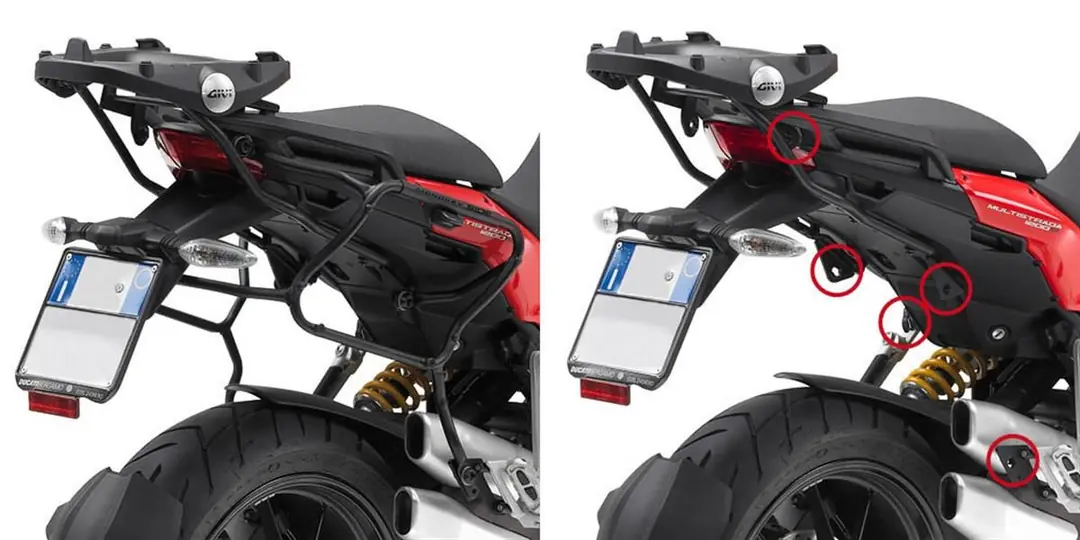 Givi PLXR312 DUCATI MULTISTRADA 1200 (10-14) Yan Çanta Taşıyıcı