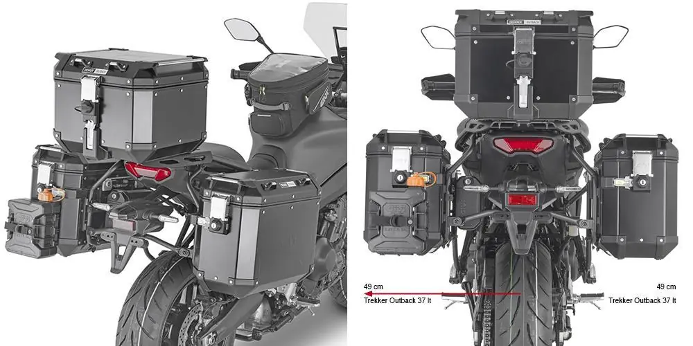 専用出品　【7215、7169、7189 Givi PLO2159CAM YAMAHA TRACER 9 / TRACER 9 GT (21-22) Yan Çanta Taşıyı
