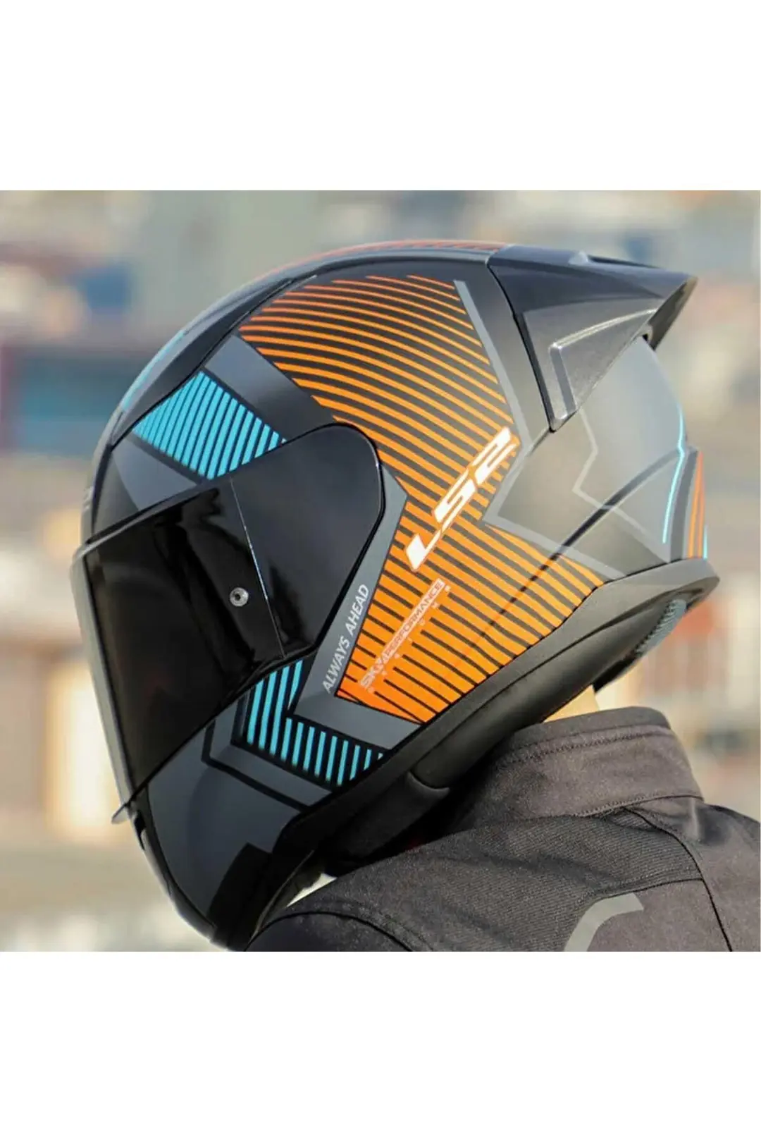 Ls2 Rapid 2 Extra Full Face Motosiklet Kaskı Şeffaf + Siyah Vizörlü