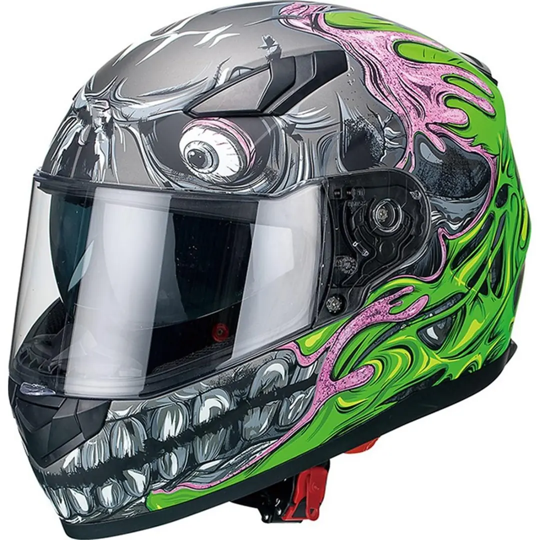 Sway 816 Mat Teeth Green Full Face Motosiklet Kaskı