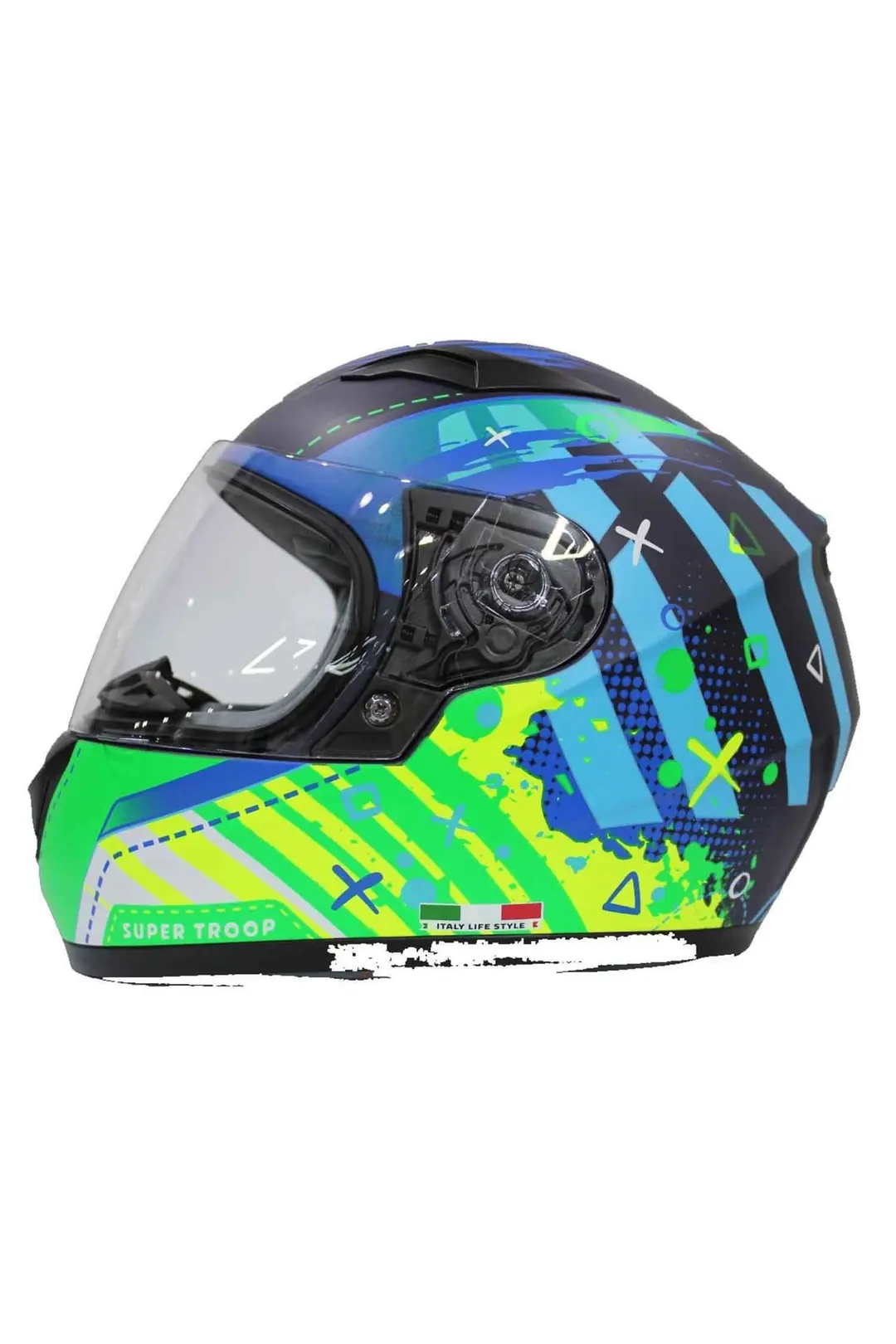 Sway 815 Mat Alien Çocuk Motosiklet Kaskı