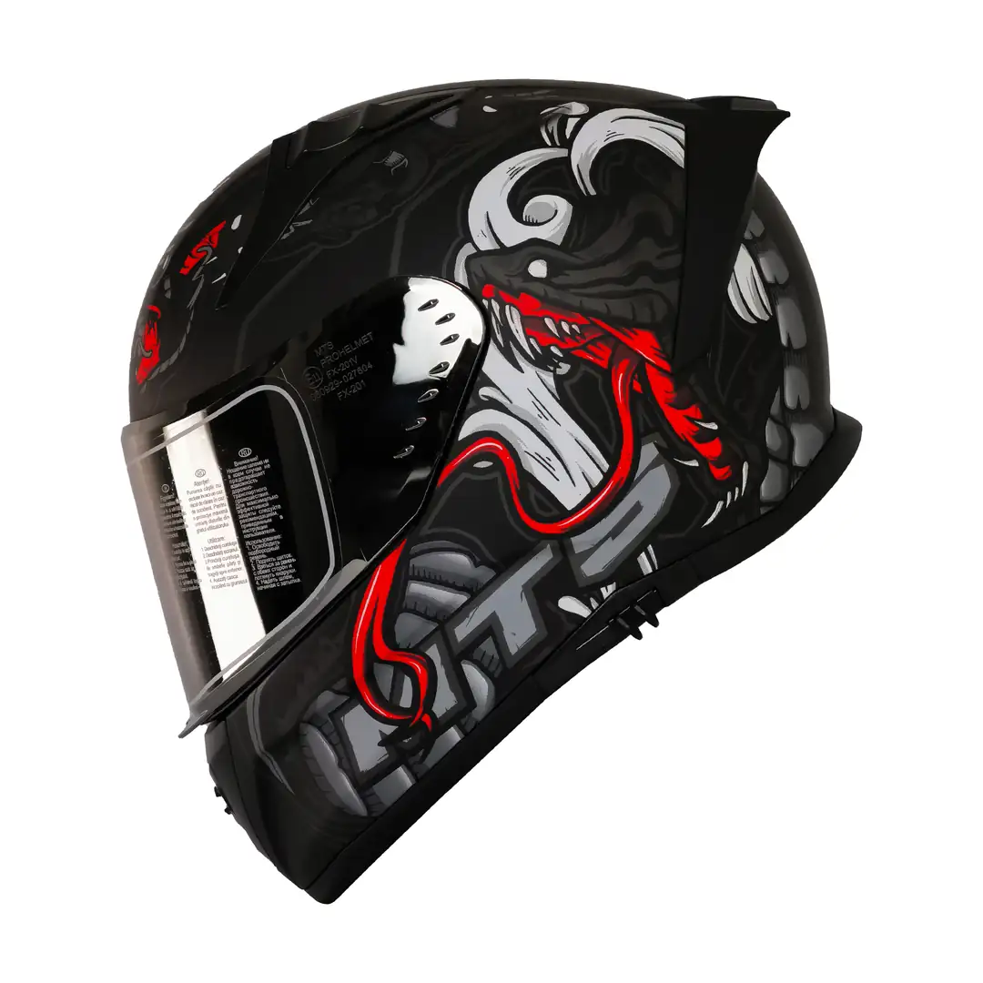 Mts Pro Helmets M-801 Snake Full Face Motosiklet Kaskı - Myth Grey