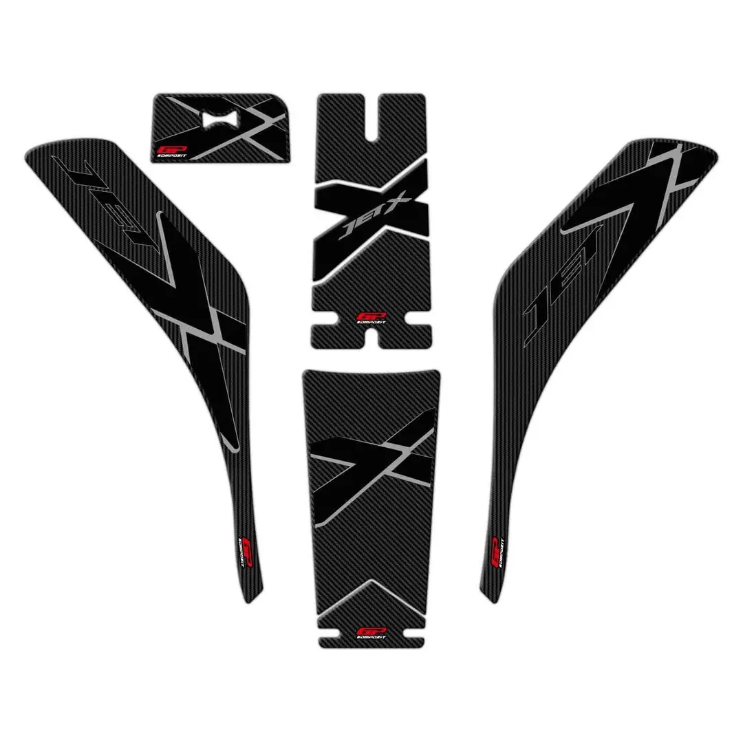 GP Kompozit SYM Jet X 125 2022 Uyumlu Tank Pad Seti Karbon