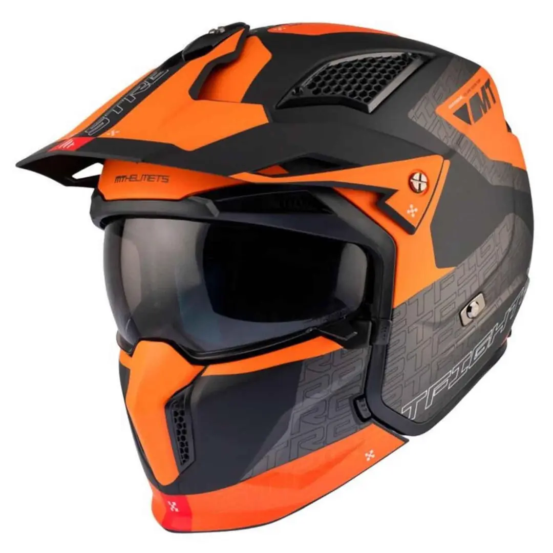 Mt Streetfighter Sv Totem B4 Çene Açılır Kask