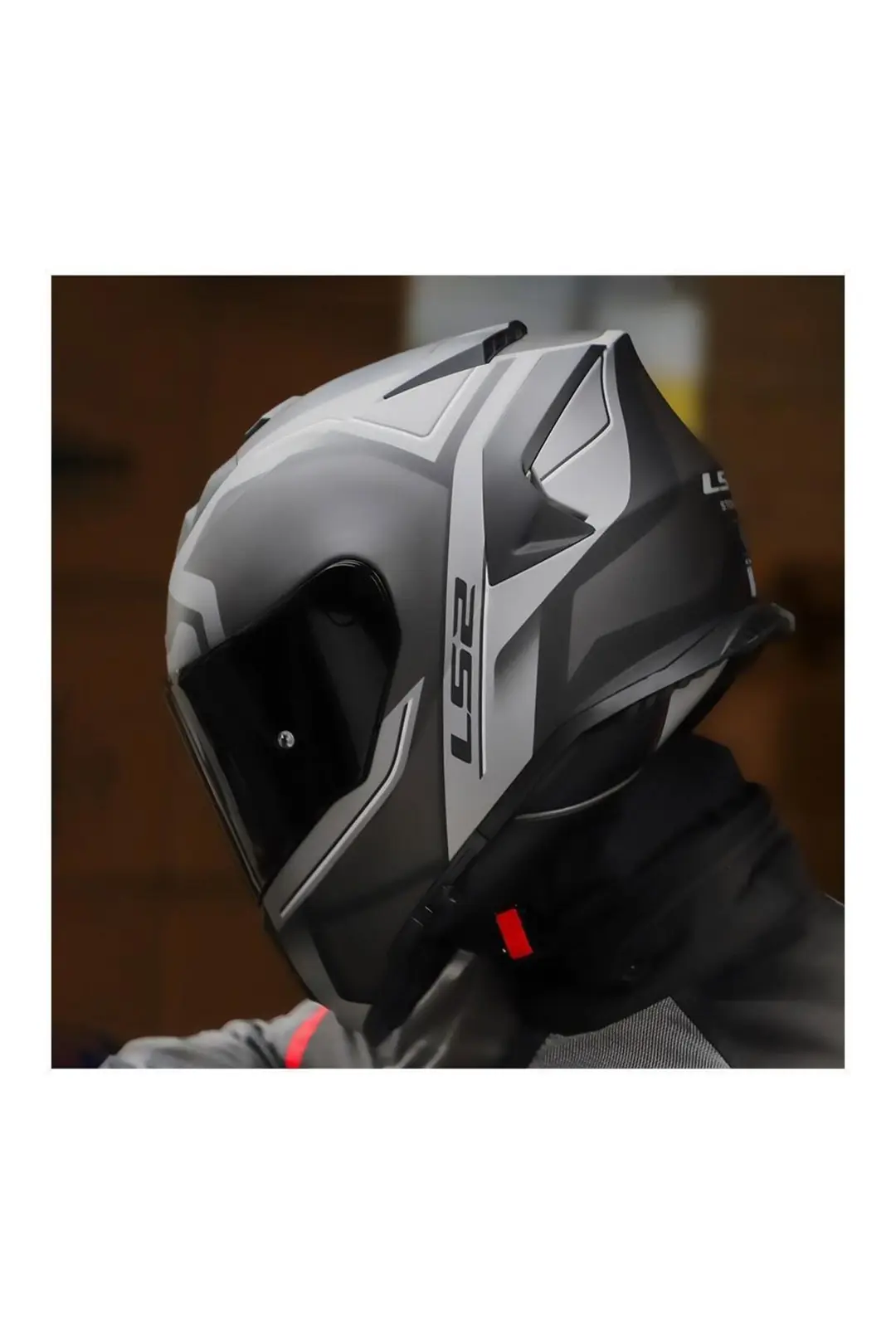 Ls2 Storm 2 Faster Full Face Motosiklet Kaskı Şeffaf + Siyah Vizörlü