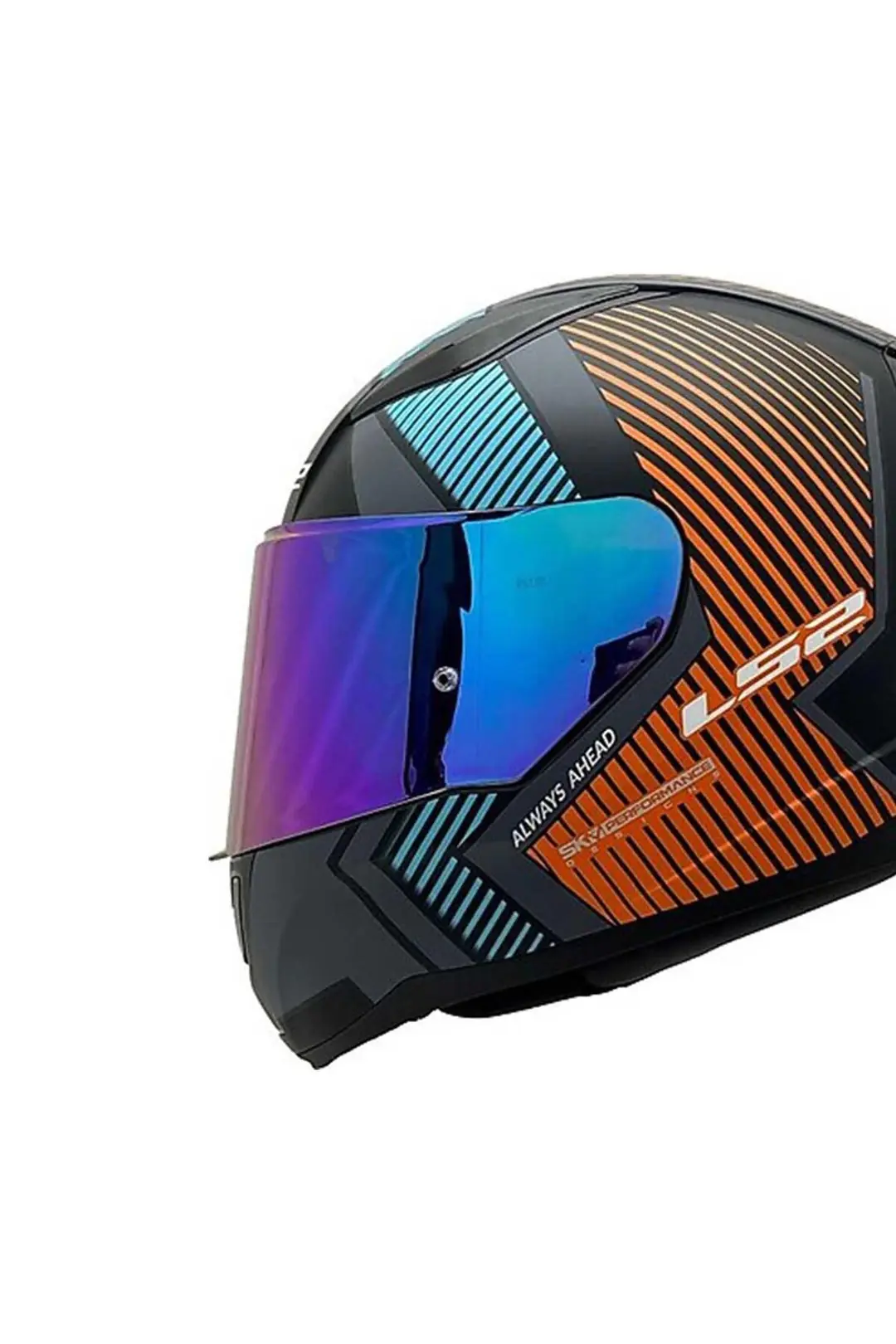 Ls2 Rapid 2 Extra Full Face Motosiklet Kaskı Şeffaf + Gökkuşağı Vizörlü