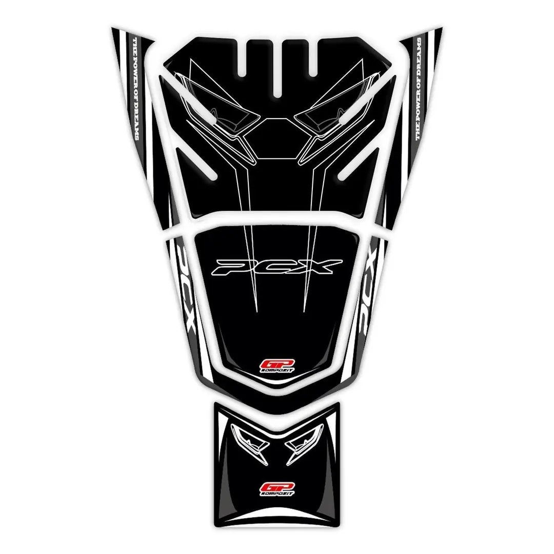 GP Kompozit Honda PCX 125 2021-2023 Uyumlu Tank Pad Gri
