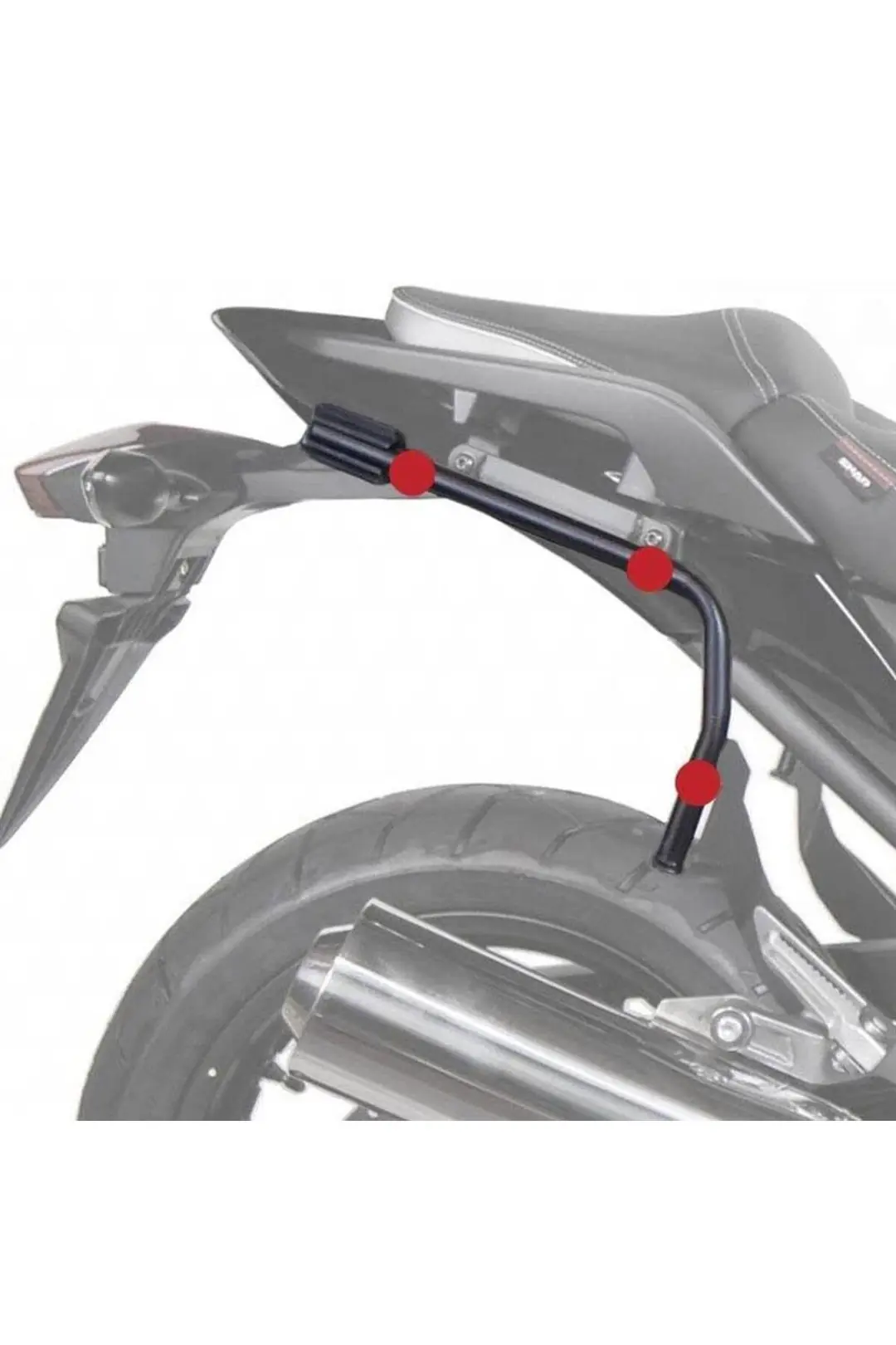 Shad Bajaj Pulsar 150/NS200 (2014/18)-200NS (2014/21) Yan Çanta Taşıyıcı