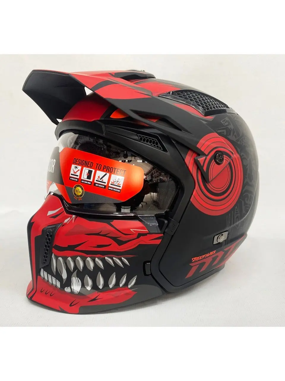Mt Street Fighter Sv Aztec B5 Motosiklet Kaskı