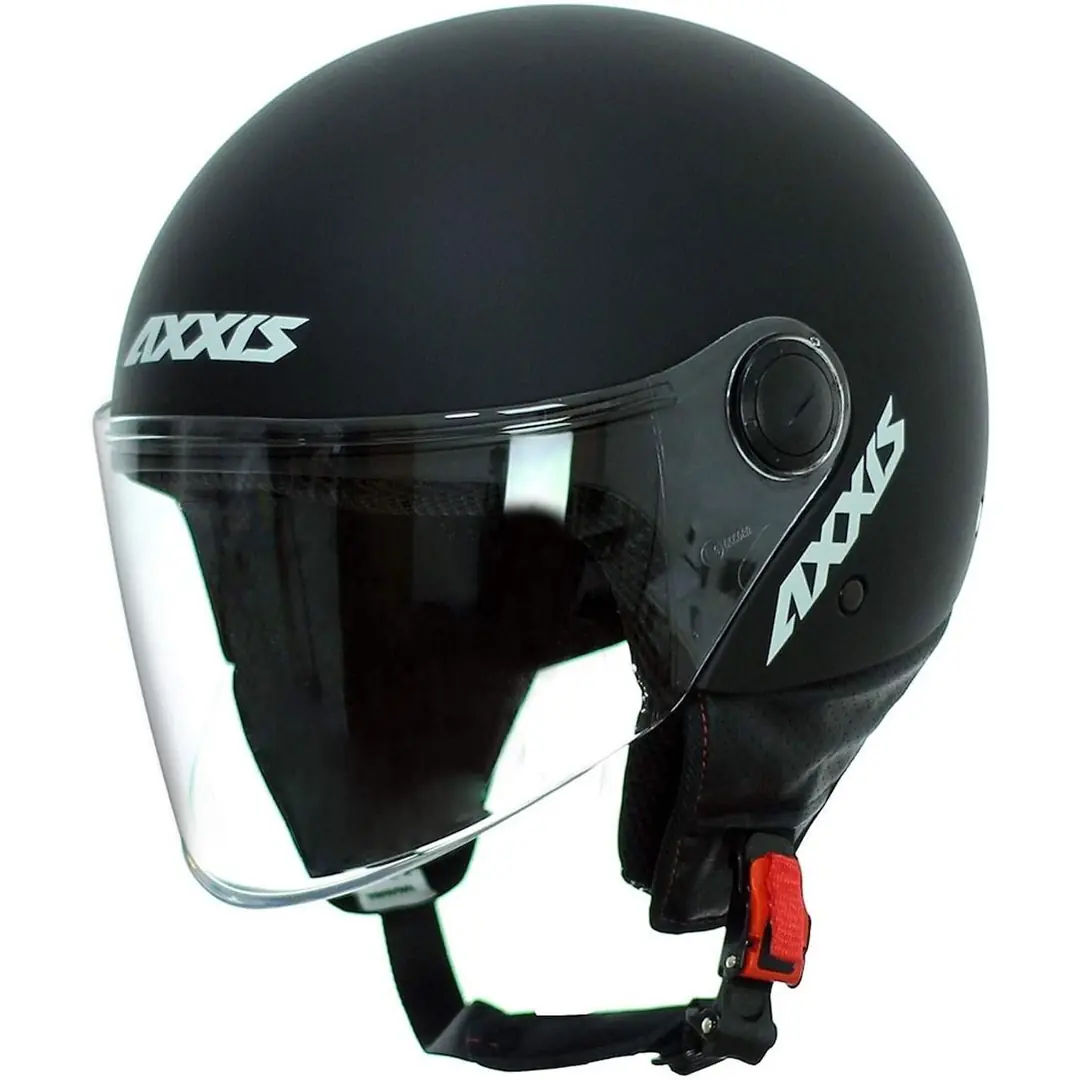 Axxis Square Solid Matt Black Full Face Motosiklet Kaskı