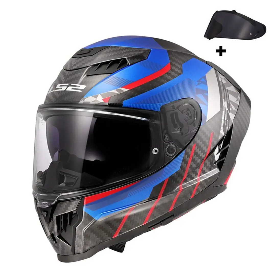 Ls2 Dragon Karbon Trax Kapalı Kask