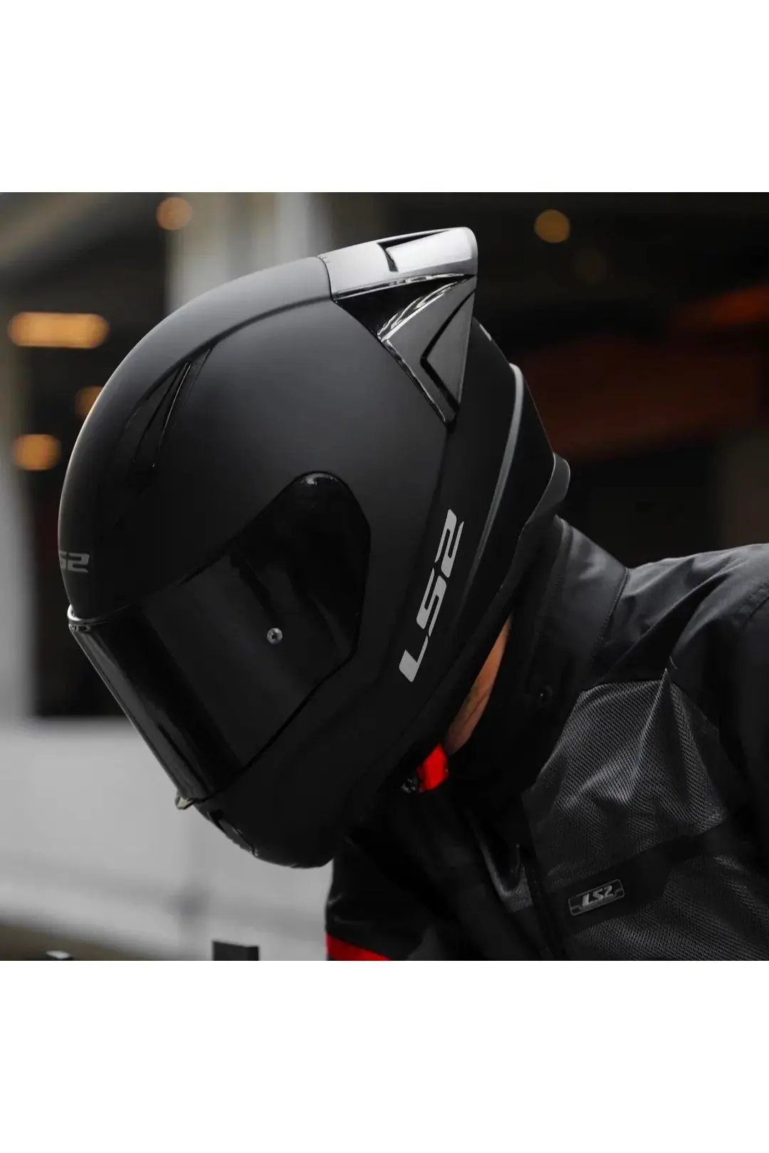 Ls2 Rapid 2 Race Full Face Motosiklet Kaskı Yarış Spoiler + Siyah Vizörlü