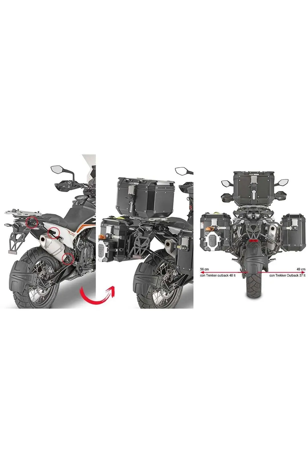 Givi PLOR7710CAM KTM 790 ADVENTURE (19-20) - ADVENTURE R (19-20) Yan Çanta Taşıyıcı