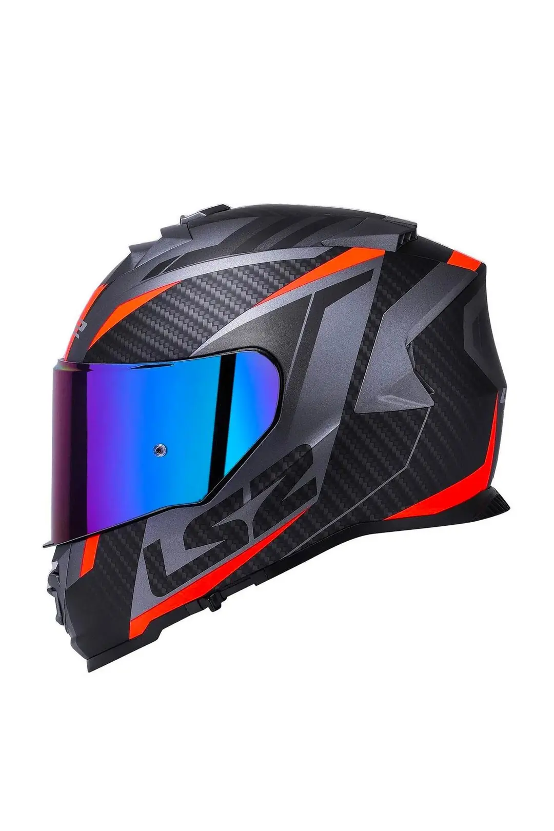 Ls2 Storm 2 Racer Full Face Motosiklet Kaskı Şeffaf + Gökkuşağı Vizörlü