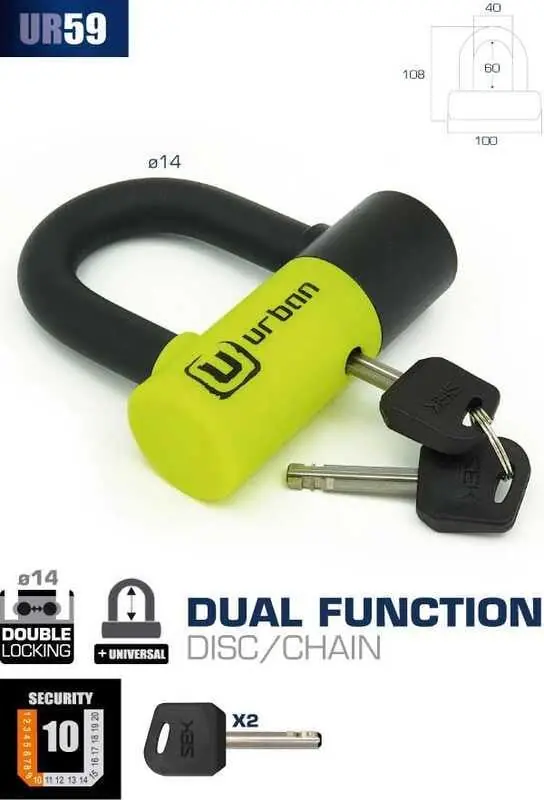 Urban Securıty Ur59 U Kilit 14Mm