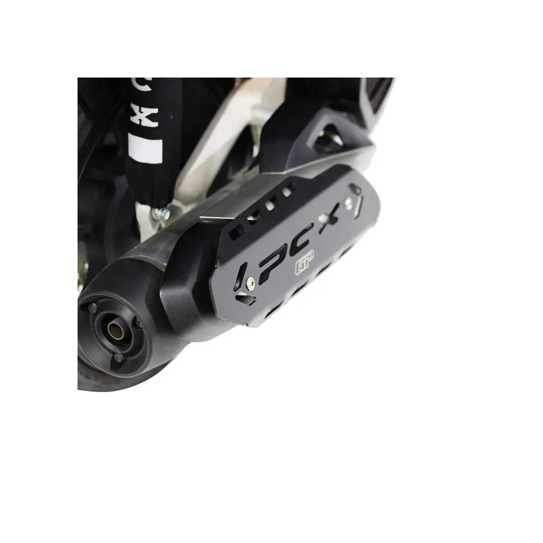 GP Kompozit Honda PCX 125 / 150 2018-2023 Uyumlu Egzoz Koruma Kapağı Siyah