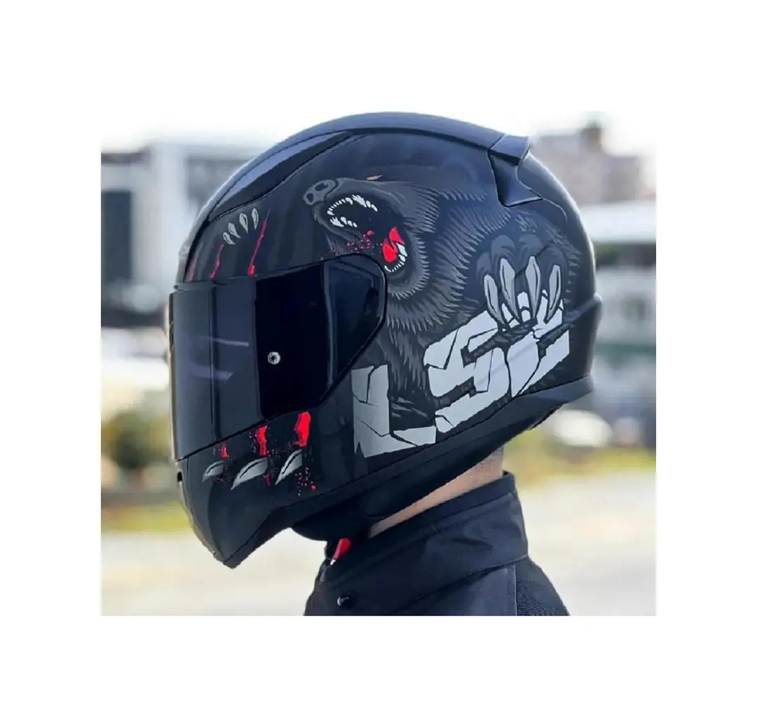 Ls2 Rapid 2 Clawn Full Face Motosiklet Kaskı Siyah Vizörlü