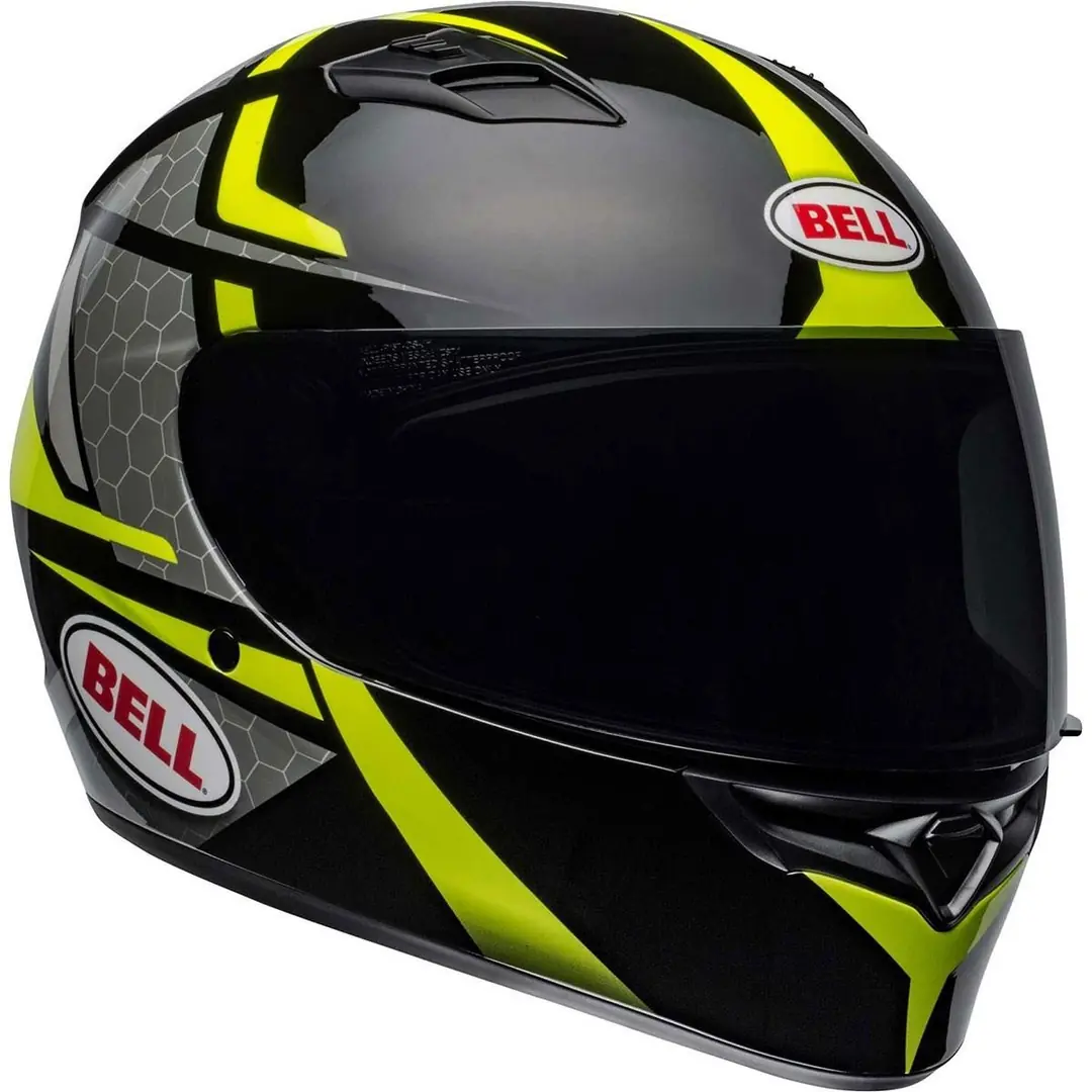 Bell Ps Qualifier Flare Black Black-Hi-Viz Full Face Motosiklet Kaskı