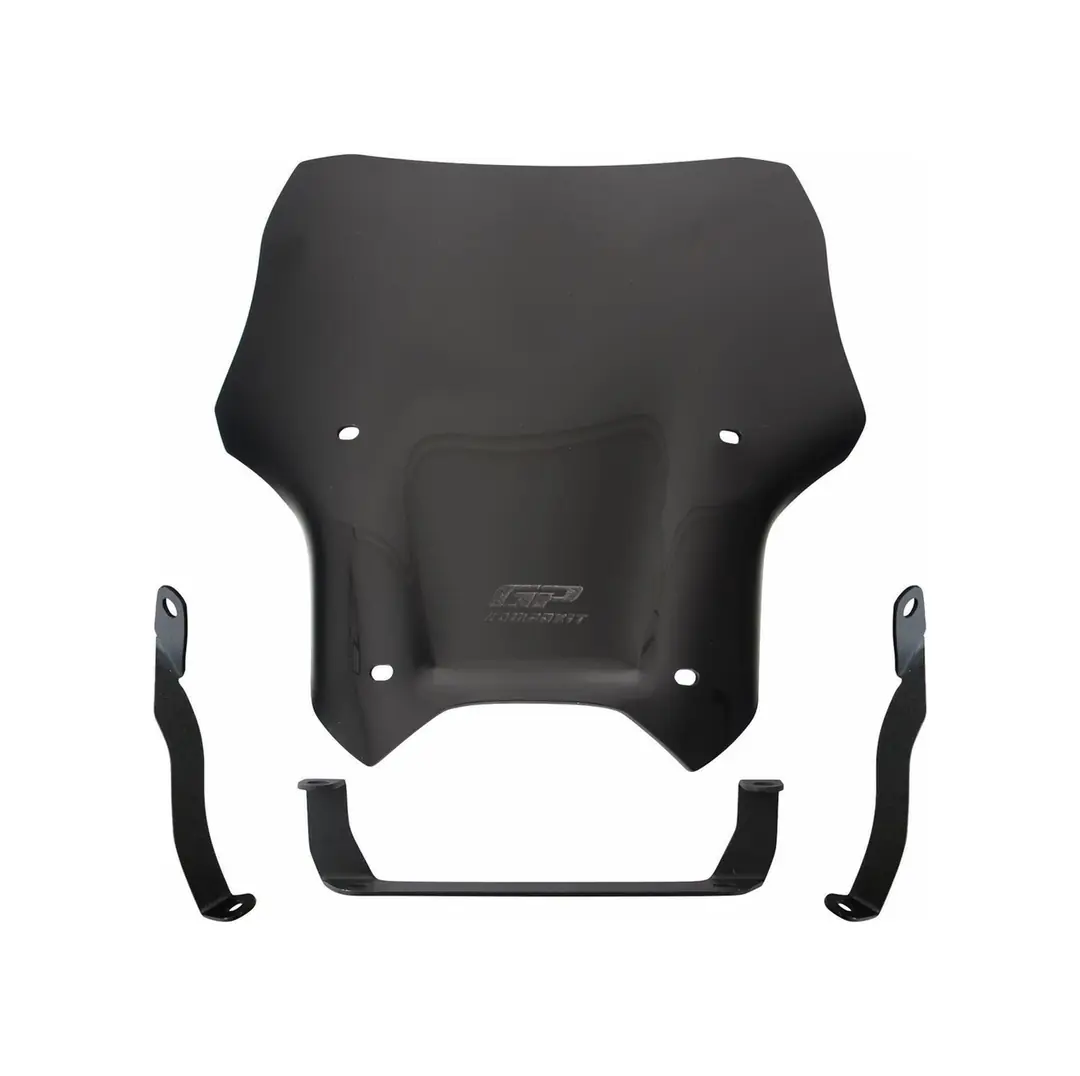 GP Kompozit CF Moto 250 NK 2018-2022 Uyumlu Spor Ön Cam Siyah 33 CM