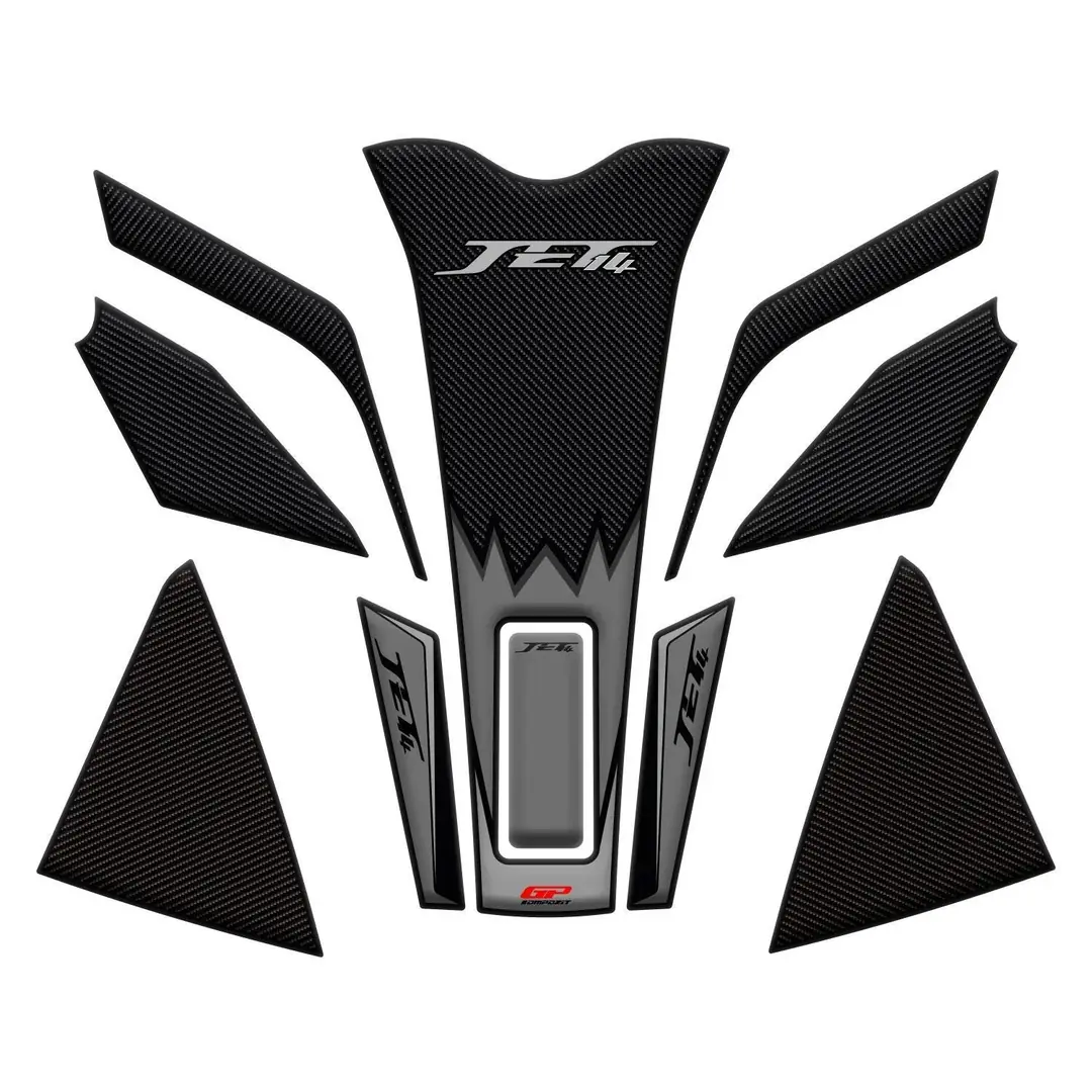 GP Kompozit SYM Jet 14 2017-2022 Uyumlu Tank Pad Seti Gri