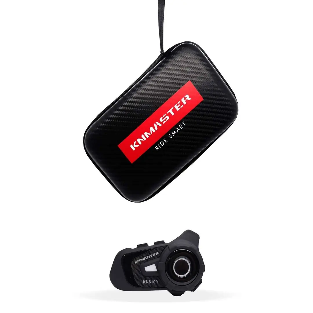 KNMASTER KN6100 MOTOSİKLET BLUETOOTH INTERKOM KULAKLIK SETİ SİYAH