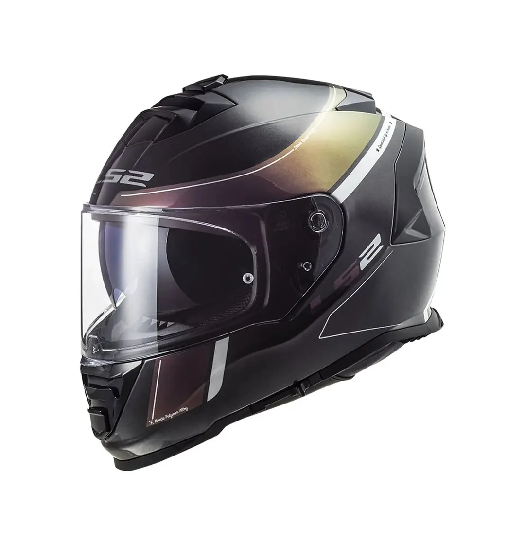 Ls2 Storm 2 Velvet Full Face Motosiklet Kaskı Gökkuşağı Vizörlü