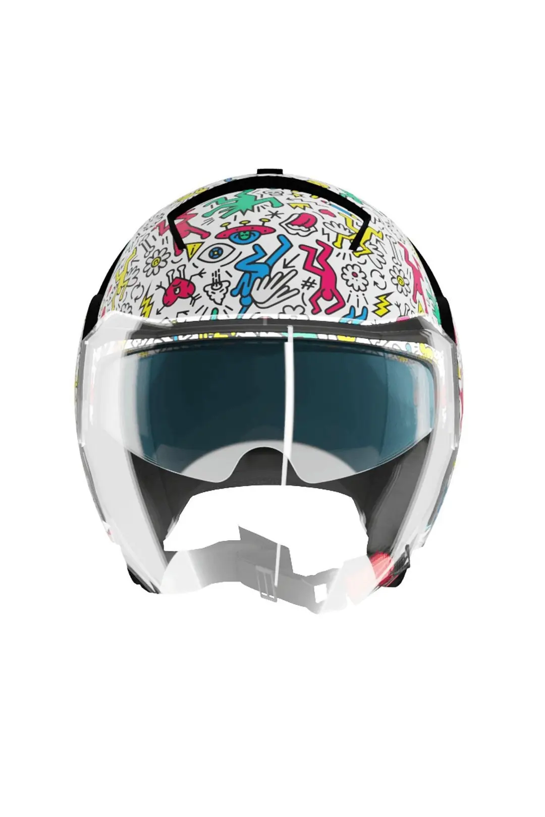 Shiro SH-64sv Tokio Doodle Açık Motosiklet Kaskı