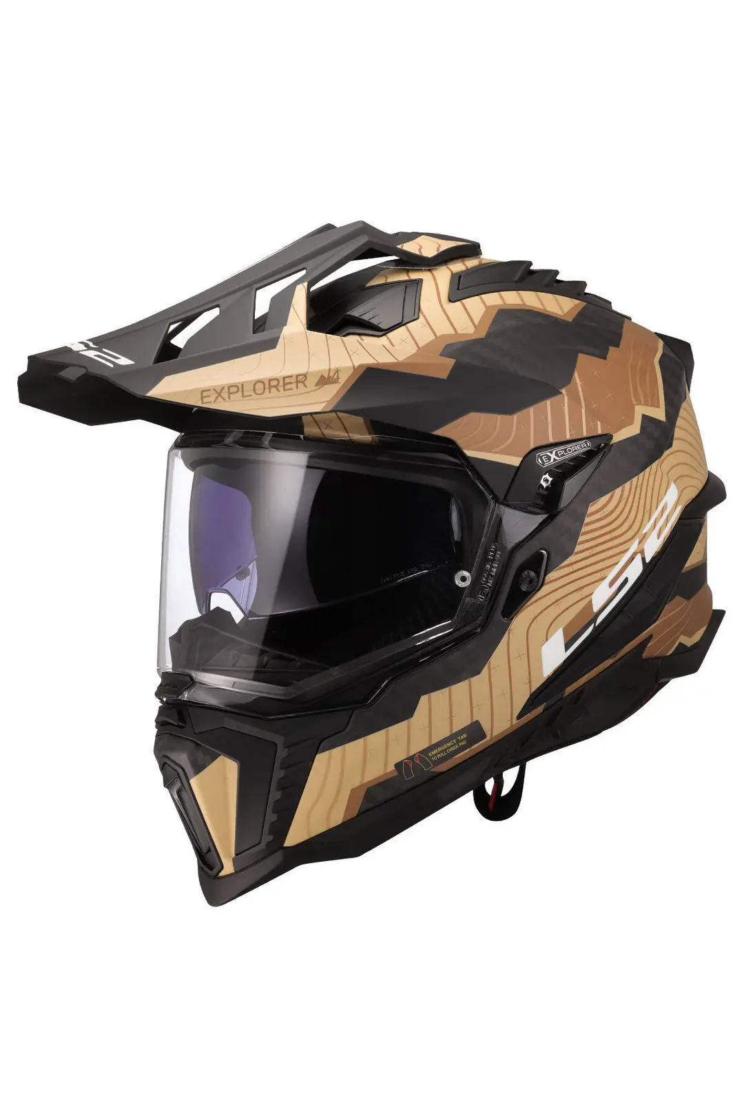 Ls2 Explorer C Karbon Trick Kapalı Kask