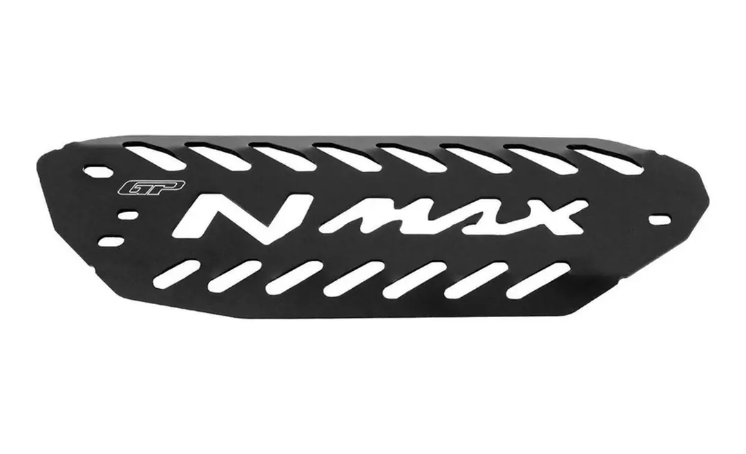 GP Kompozit Yamaha NMAX 125 / 155 2021-2024 Uyumlu Egzoz Koruma Kapağı Siyah