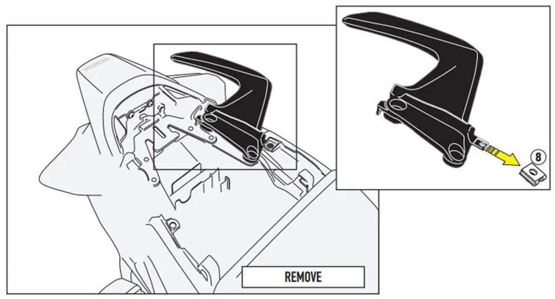 Givi 1132KIT HONDA VFR 800 F (14-20) Yan Çanta Taşıyıcı Bağlantı Kiti