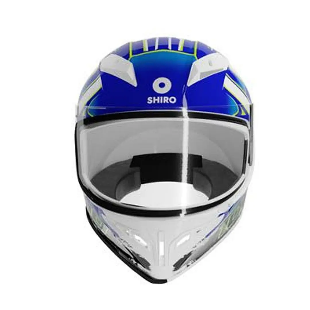 chirochiro  Shiro SH-870 Fighter Luco Full Face Motosiklet Kaskı + Iridium Vizör