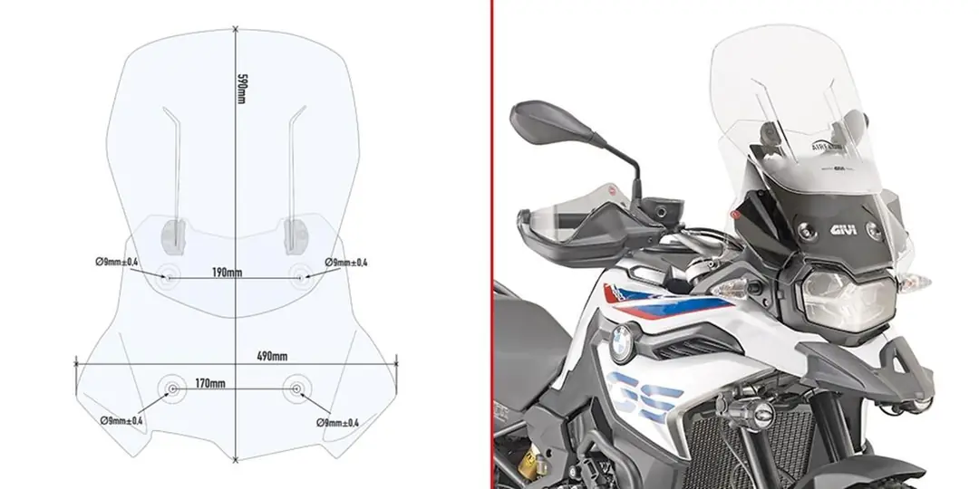 Givi AF5127 BMW F 750 GS - F 850 GS (18-19) Rüzgar Siperlik