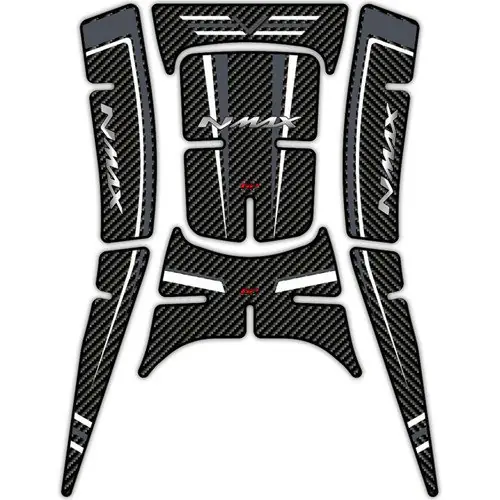 GP Kompozit Yamaha NMAX 125 / 155 2021-2024 Uyumlu Tank Pad Seti Gri