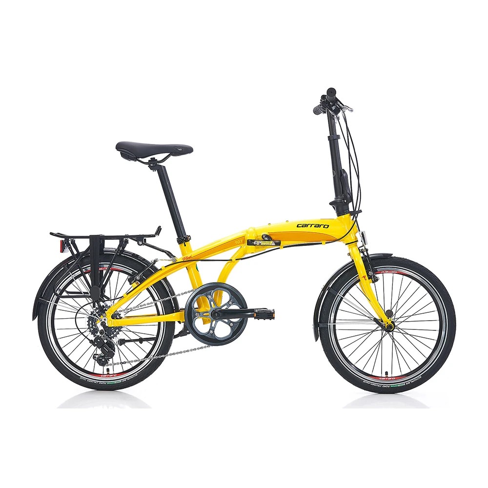 Carraro Flexi 107 20 jant Katlanabilir Bisiklet (Sarı)