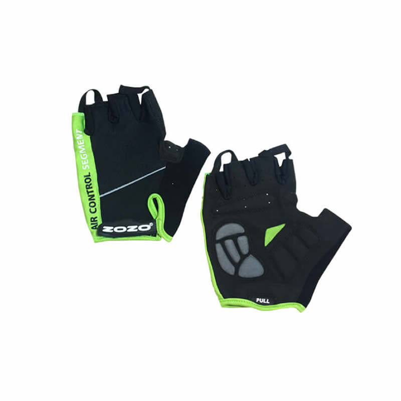 Zozo Air Control Reflektörlü / Silikon Jelli Kısa Eldiven - Black, Green