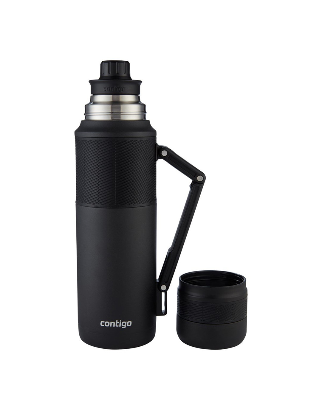 Contigo Thermal Bardaklı Çelik Termos 1.2LT Siyah