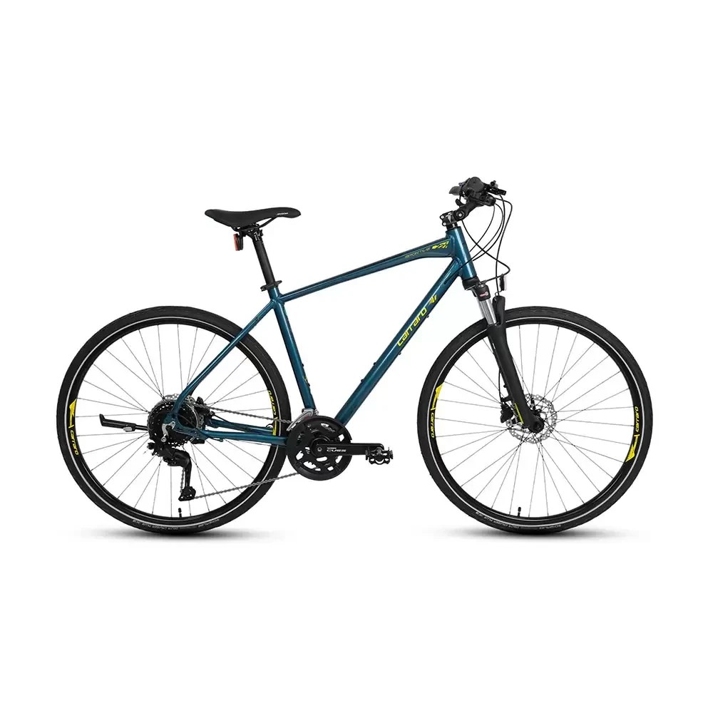 Carraro Sportive 227C 28 Jant Şehir Bisikleti (Satin Mavi, Sarı, Siyah) 56 Kadro