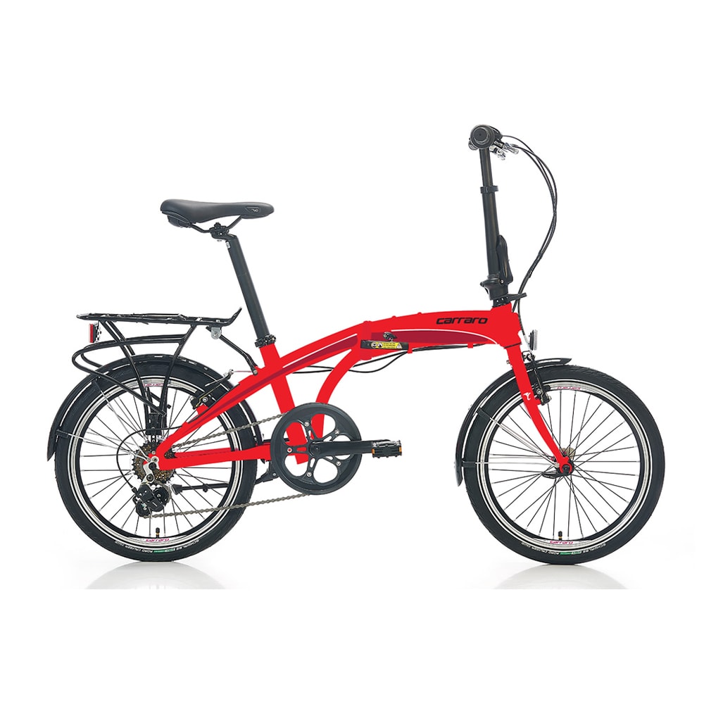 Carraro Flexi 106 20 jant Katlanabilir Bisiklet - Red, Black