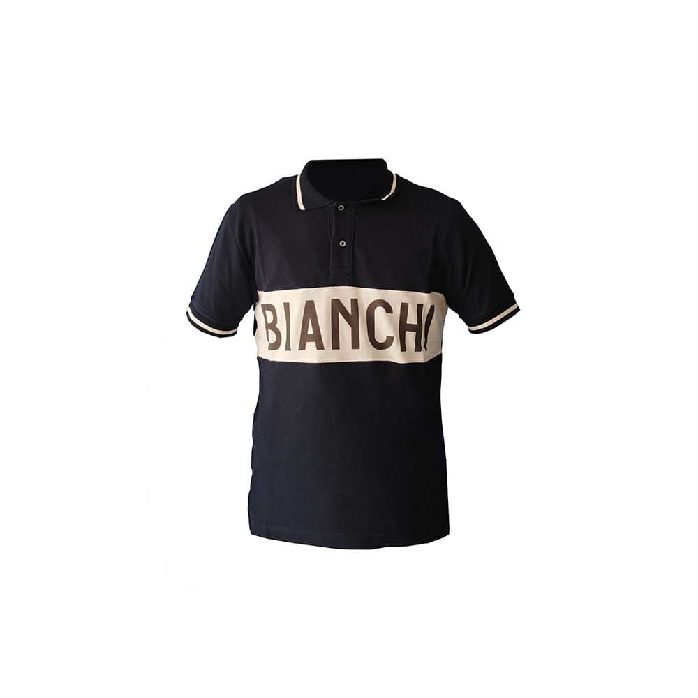 Bianchi Polo Eroica Erkek T-Shirt - Lacivert, Krem